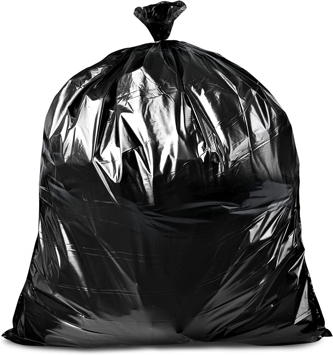 Veska 55 Gallon Trash Bags, (Value Pack 50 Bags w/Ties) Large