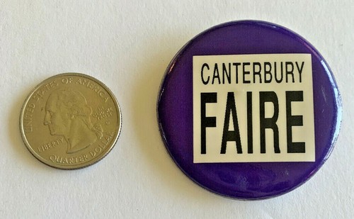 Botón Pinback Vintage Canterbury Faire - Imagen 2 de 3