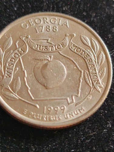Georgia Quarter 1999 "P", Fehler vorne/hinten, aus neuwertigen Tüten. - Bild 10 von 10