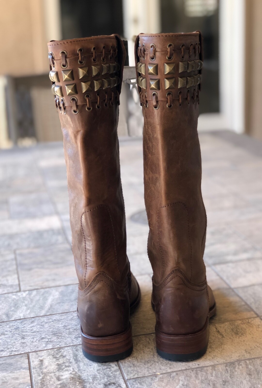 studded riding boots