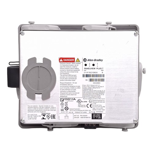 Allen Bradley 2711P-T6C21D8S-B Ser. B PanelView Plus 7 HMI Touch Screen 5.7in - Picture 4 of 8