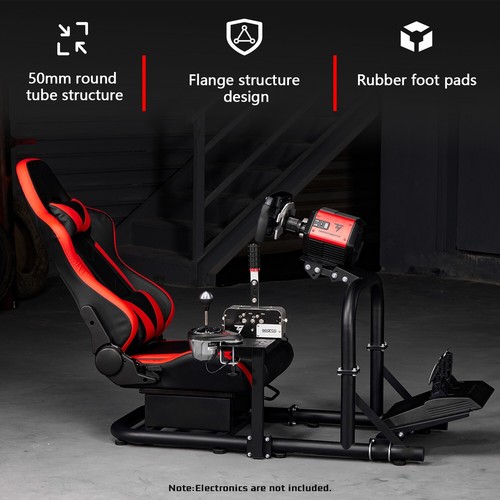 Dardoo Racing Simulator Cockpit with Seat & TV Stand Fit for Logitech G920 G923 - Picture 24 of 64