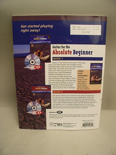 Paperback Book: Guitar for the Absolute Beginner by Susan Mazer - Picture 2 of 2
