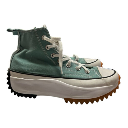 Converse Run Star Hide Platform High Top Jade Sneakers Shoes UNISEX W 7.5 / M 6 - Picture 2 of 10