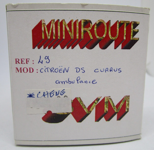 AU697 MINIROUTE SVM 1/43 CITROEN DS CURRUS AMBULANCE Ref 49 KIT RESINE MONTE - Foto 16 di 17