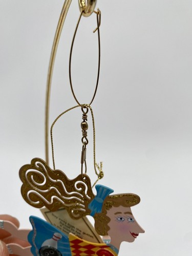 VINTAGE FANCIFUL FLIGHTS KAREN ROSSI "BOWLER" SILVESTRI BOWLING ORNAMENT READ - Picture 10 of 13