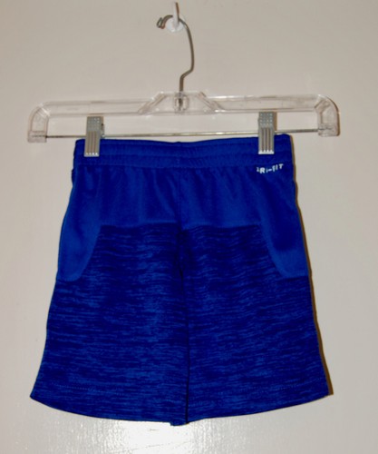 NWT Nike Dry Little Boys Game Royal Heather Blue Logo Sport Shorts sz 4 - Picture 7 of 12