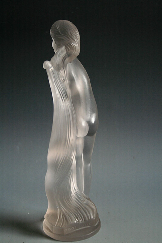 ART DECO ETLING GLASS FIGURE BY SEVRES CRYSTAL - Picture 3 of 5