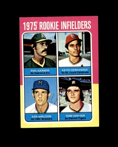 Bob Sheldon Hand Signed 1975 Topps Keith Hernandez Rookie Autograph