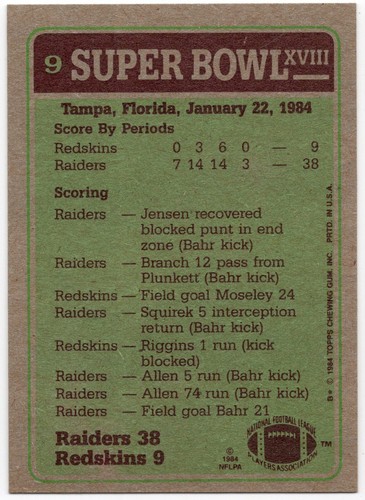 NFL Single Trading Cards 1980s - Picture 202 of 500