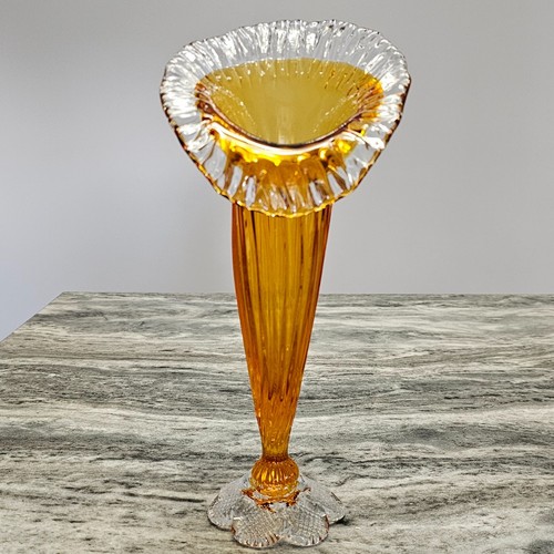 Chalet Art Glass Vase Jack in the Pulpit Signed 1971 Canadian Heritage Glass - Picture 18 of 19