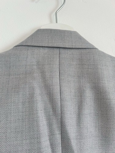 Reiss Finn Blazer Jacke grau meliert Wollmischung zweireihig Größe UK 8 - Bild 9 von 14