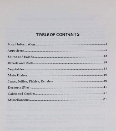 WORKING WOMEN CookBook Belles Lettres Professional Secretaries Intl. Elkhart, IN - Picture 3 of 5