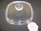 PYREX CLEAR 44-A A9C SQUARE LID CORNING WARE