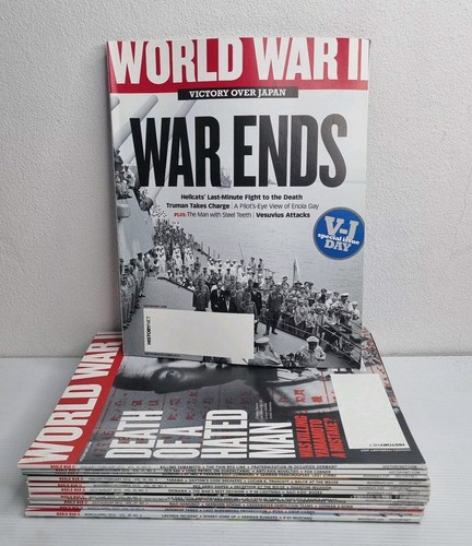 World War II History Net Magazine Lot of 12 ‐ 2015-16 -17