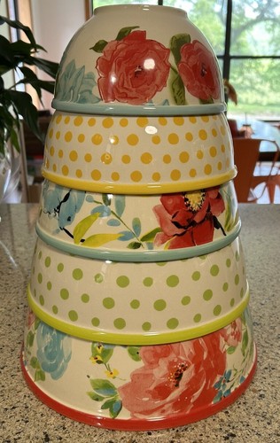 The Pioneer Woman - "The Vintage Collection" 5-teiliges Keramik Schüssel Set Retired Rarität - Bild 3 von 16