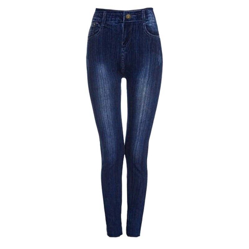 High Waist Women's Denim Jean Leggings Slim Stretch Pencil Jegging