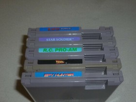 NINTENDO NES GAME LOT OF 5 BLASTER MASTER STAR SOLDIER RC PRO AM BACK TO FUTURE