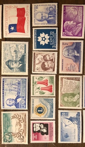 Chile Briefmarken 352-385 und 347A-348A postfrisch außer 360 gebraucht - Bild 3 von 4
