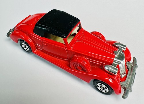 Vtg 1978 Tomica Tomy Packard Coupe Roadster 1/72 Scale Red Japan - Picture 6 of 7