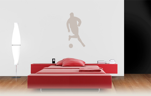 Footballer Silhouette Wall Art Decal Transfer Sticker CH11 - Picture 6 of 10