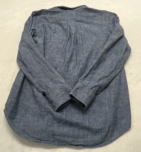 Camisa Polo Ralph Lauren Cambray Abotonada Niños L 14-16 Grande Azul Manga Larga - Imagen 3 de 8