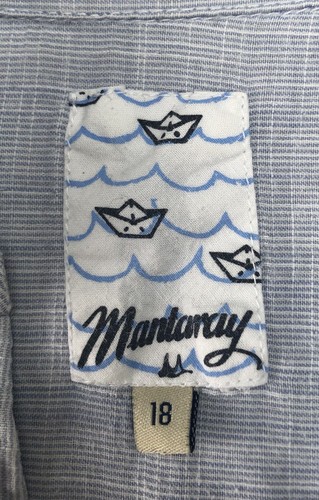 Mantaray Pale Blue Shirt Blouse, Roll Up Sleeves, Size 18 - Picture 18 of 24