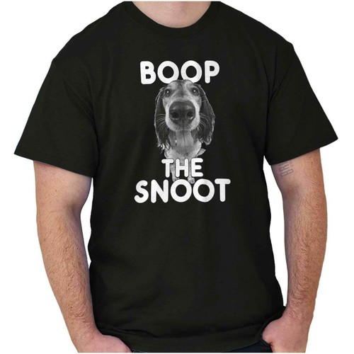 Boop The Snoot lustiges T-Shirt Shirt Hund Welpe Haustier Geschenk Damen oder Herren Rundhalsausschnitt - Bild 1 von 8