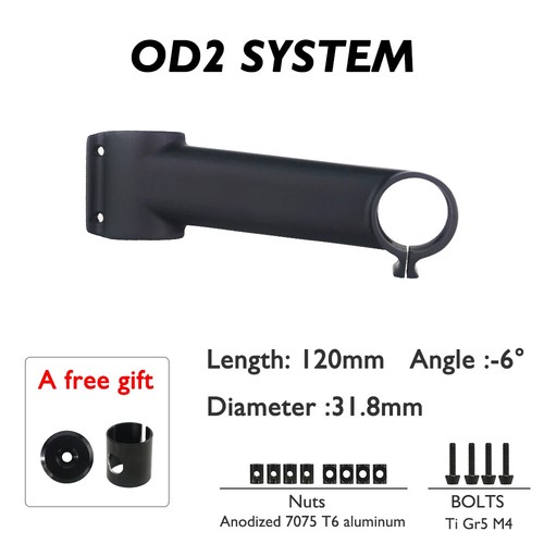 Full Carbon Fiber Stem Fork Clamp Diameter 28.6/31.8mm -6/17 Degree 80-120mm - Picture 13 of 47