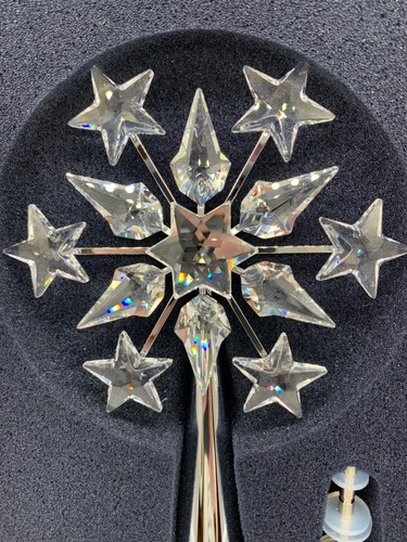 Swarovski Star Crystal Christmas Tree Wedding Cake Topper Austria Retired 6" - Picture 2 of 22