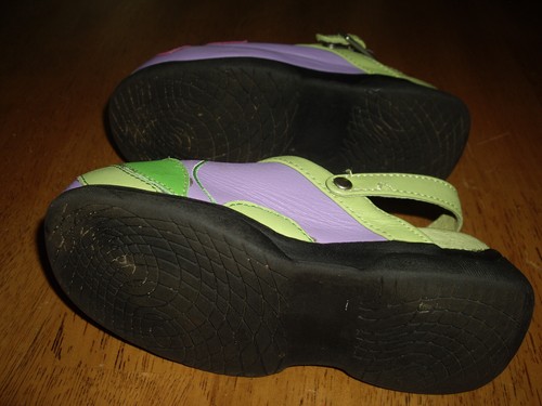 GUC Girls Size 27 US Size10 VTG Hanna Andersson Leather Clogs Shoes Flowers - Picture 5 of 5