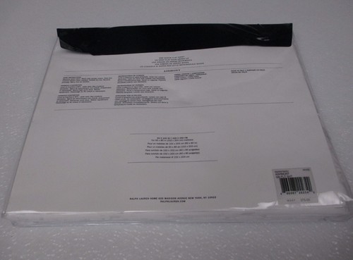 New Ralph Lauren ASHMONT Floral Jacquard Italy 590TC White Flat Sheet - Queen - Picture 7 of 10