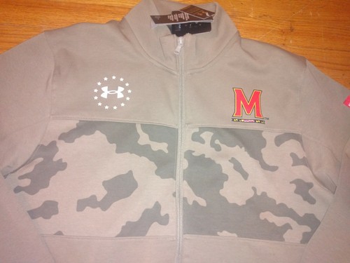 Chaqueta Grande Oficial Under Armour Maryland Terrapins Salute To Service Camuflado - Imagen 2 de 3