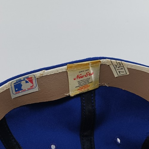 Sombrero de béisbol vintage New Era Milwaukee Brewers firmado ajustado MLB 7-1/8 - Imagen 5 de 9