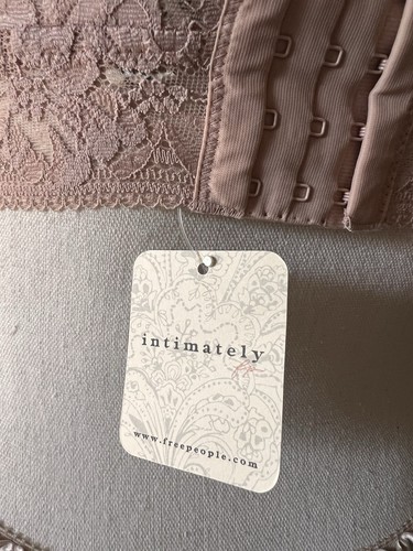 NWT Free People Sweet Nothings Bra Bralette Light Sand Pink Beige Size 34B Small - Picture 4 of 5