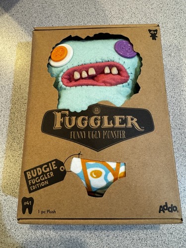 New Fuggler Budgie Edition #41 Funny Ugly Monster Plush GapTooth McGoo Mint 9" - Picture 2 of 4