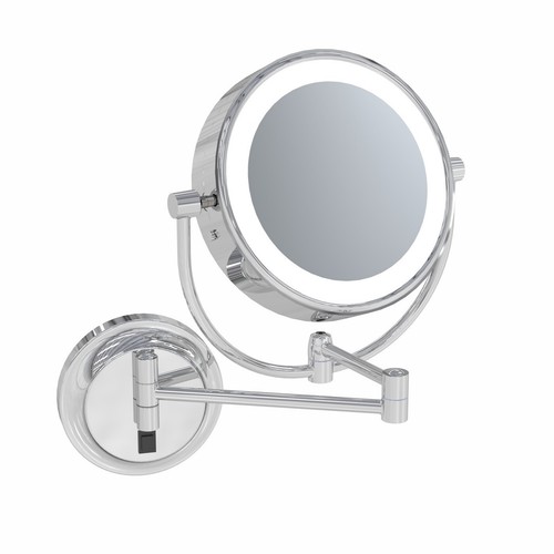 Kimball & Young 945-2-85HW Vergrößerter Schminkspiegel mit zuschaltbarem Licht Chrom - Bild 3 von 6