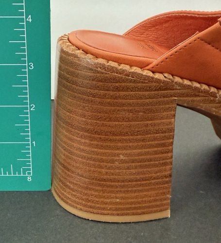 Mules donna Jeffrey Campbell arancione in pelle di mucca taglia 8,5 - Foto 3 di 11