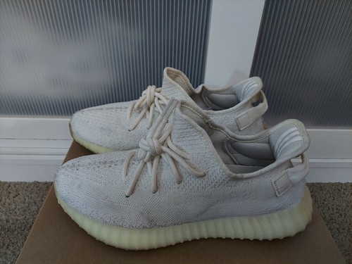 jamón cascada código Morse Adidas Yeezy Boost 350 V2 2017 blanco crema/triple blanco talla 9,5 usado  con caja 889773433976 | eBay