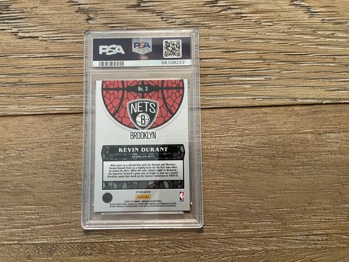 2020 Panini Mosaic Basketball Kevin Durant Stained Glass PSA 9 Mint Case Hit SSP - Picture 2 of 2