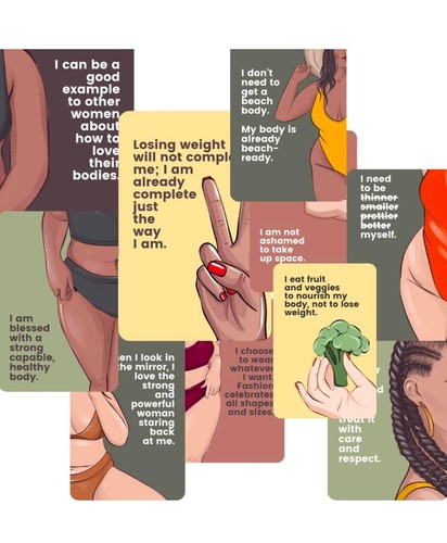 Body Positivity Affirmationskarten - Inspirierende & positive Achtsamkeit - Bild 4 von 5