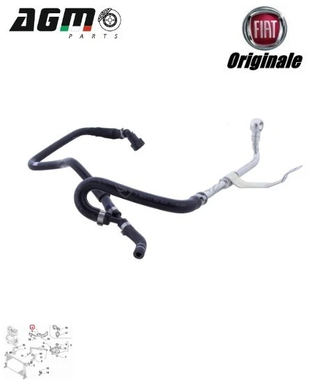 Tuyau De Refroidisseur Turbo Pour Fiat Doblo III 1.6/2.0 MJTD - Référence 51832224, Renforcé Kevlar