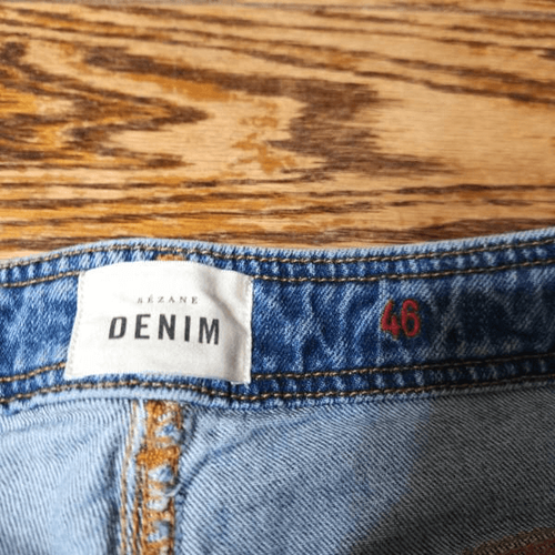 SEZANE Le Crop Jeans In Denim Blue Sz 46 (US 14) - Picture 3 of 5