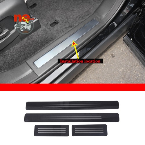 Steel Inner Door Sill Scuff Trim Plate For Land Rover Discovery 5 LR5 2017-2022 - Picture 4 of 8
