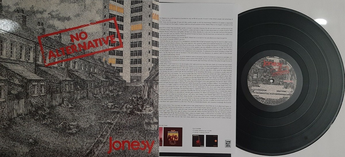 仏LP Jonesy (2) No Alternative LHC245 Long Hair 未開封 /00260 Lp Jonesy No Alternative (Re) Long Hair Music Lhc245