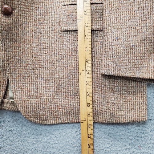 Harris Tweed Stanley Blacker Blazer Mens 44 Brown Scottish Wool VTG EUC - Picture 4 of 13