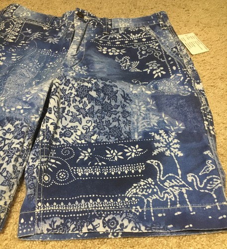 Polo Ralph Lauren Mens Relaxed Fit Paisley Floral Print Shorts 32 Rare Sample - Picture 2 of 20