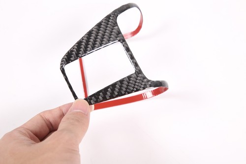 Carbon Fiber Center Gear Shift Panel TrimSticker Fits Auto Subaru WRX 2022-2023 - Picture 4 of 5