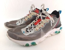 Nike React Element 87 Shoes Mens 13 Gray Red AQ1090-003