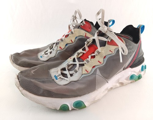 Nike React Element 87 Zapatos Para Hombre 13 Gris Rojo AQ1090-003 - Imagen 1 de 11